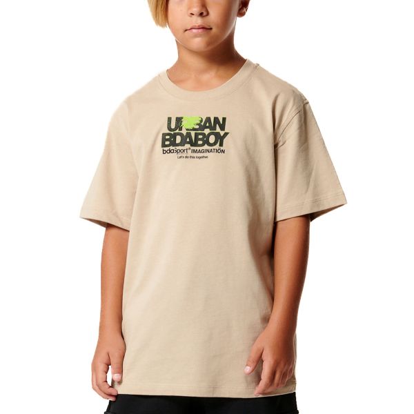 Body Action Graphic Short Sleeve T-Shirt 054504-01-TaupeGrey