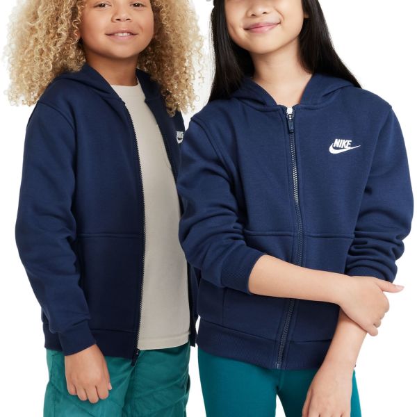 Nike Sportswear Club Fleece Big Kids' Full-Zip Hoodie FD3004-410